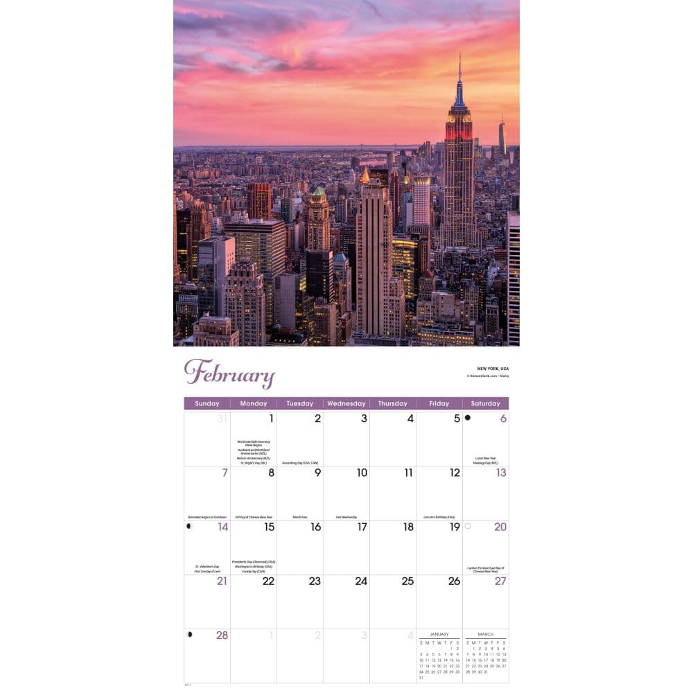 Sunrise Sunset 2027 Wall Calendar Second Alternate Image