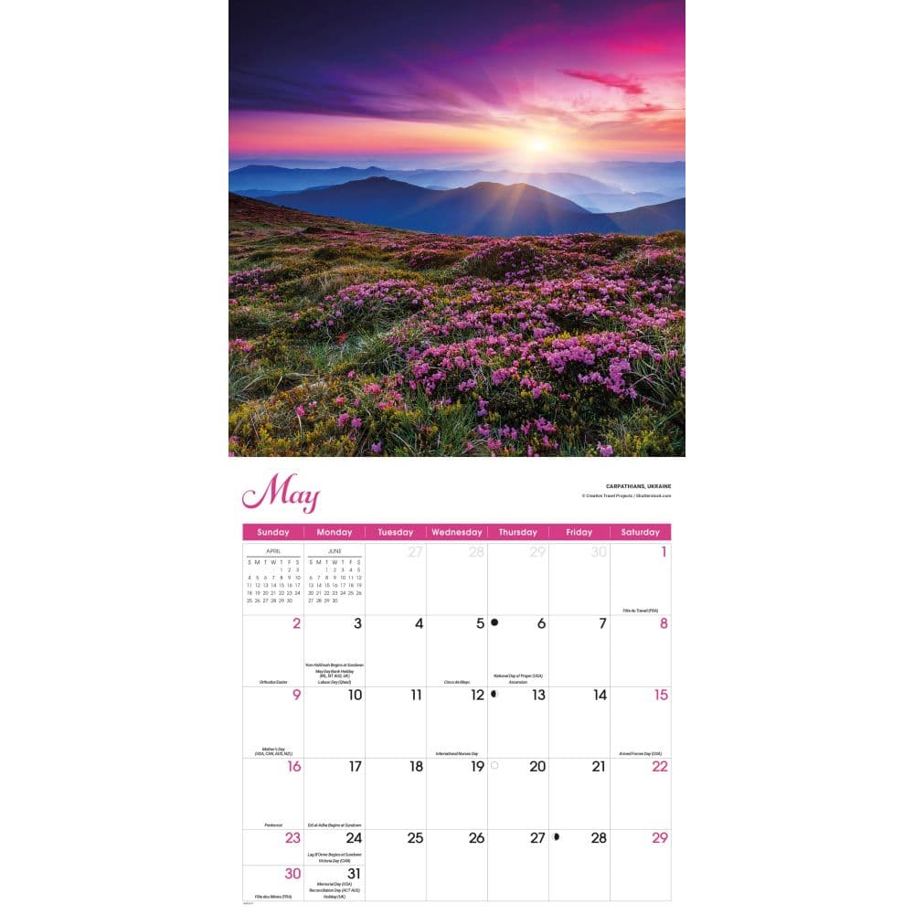 Sunrise Sunset 2027 Wall Calendar Third Alternate Image