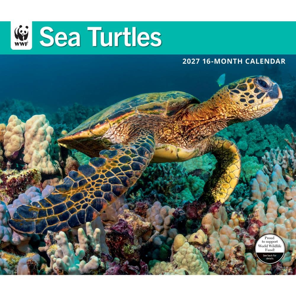WWF Sea Turtles 2027 Wall Calendar