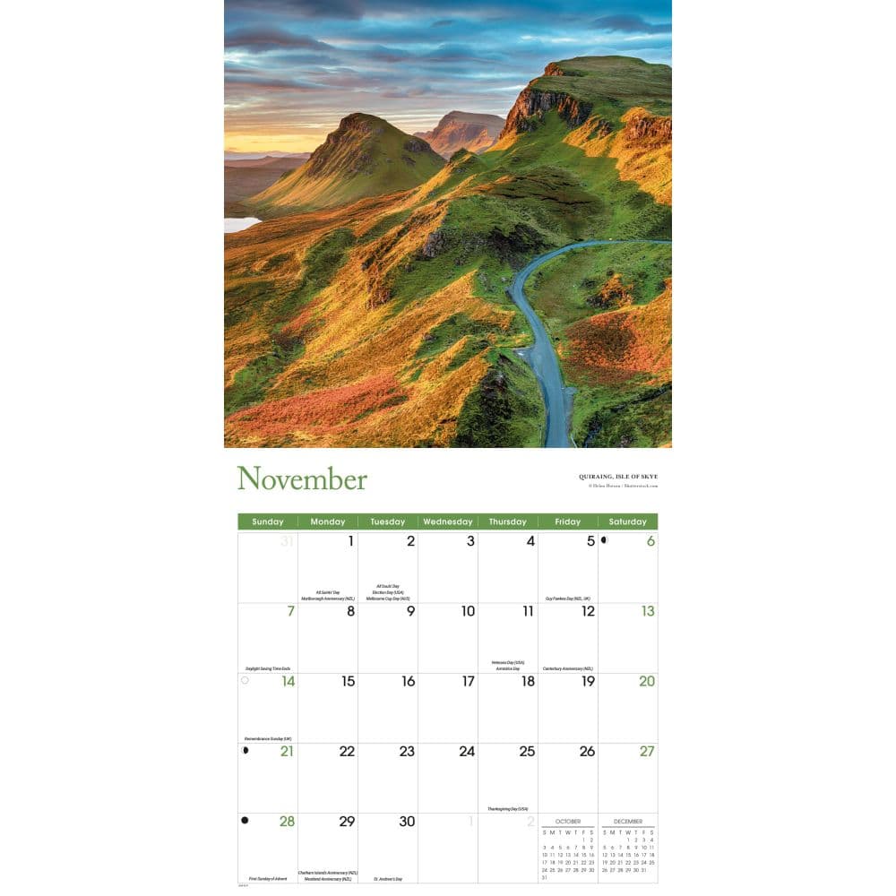 Scotland 2027 Wall Calendar Fourth Alternate Image