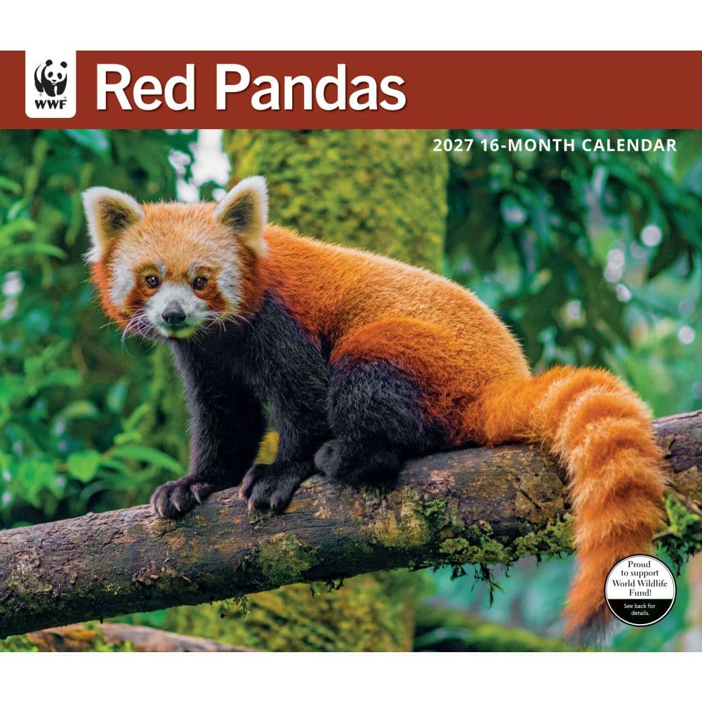 WWF Red Pandas 2027 Wall Calendar Main Product Image