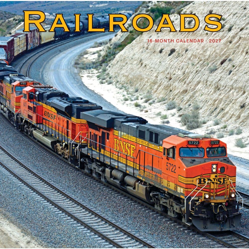 Railroads 2027 Wall Calendar Main Product Image