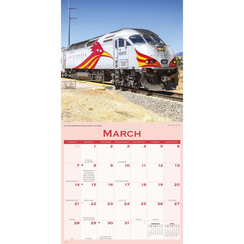 Railroads 2027 Wall Calendar Second Alternate Image