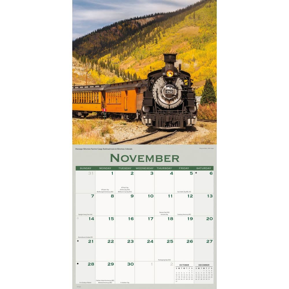 Railroads 2027 Wall Calendar Fourth Alternate Image