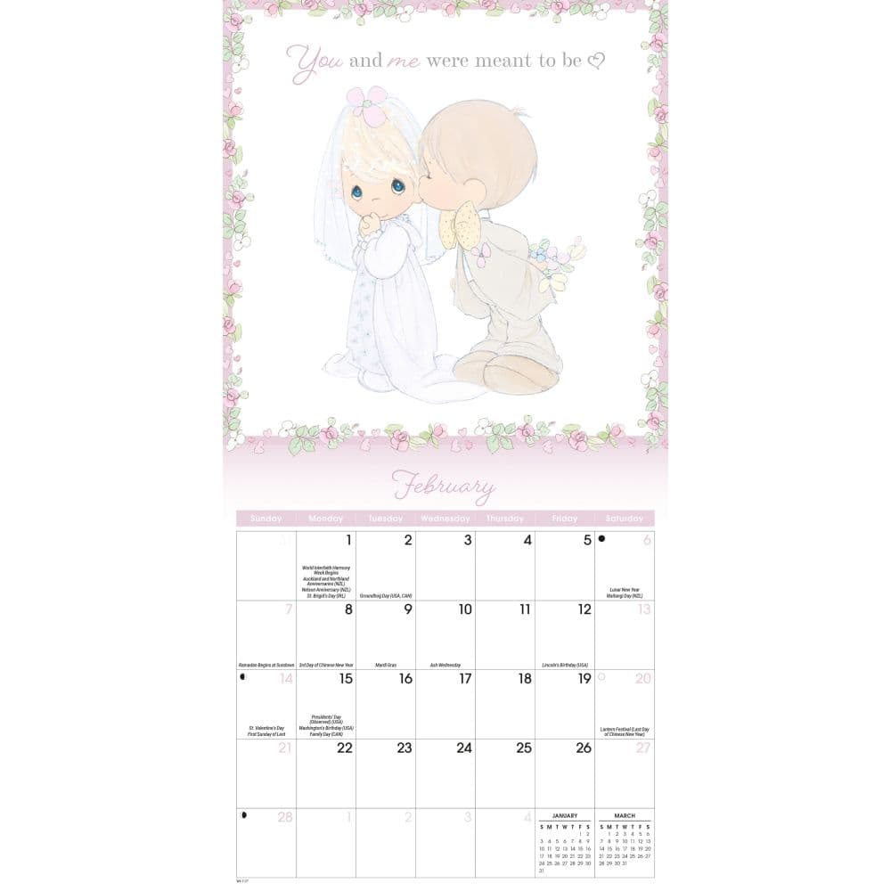 Precious Moments 2027 Mini Wall Calendar Second Alternate Image