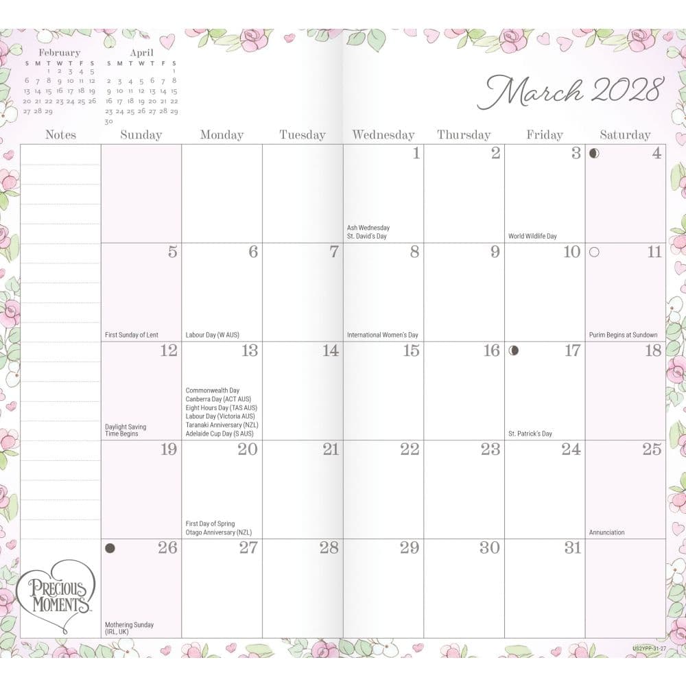 Precious Moments 2027 2 Year Pocket Planner Third Alternate Image