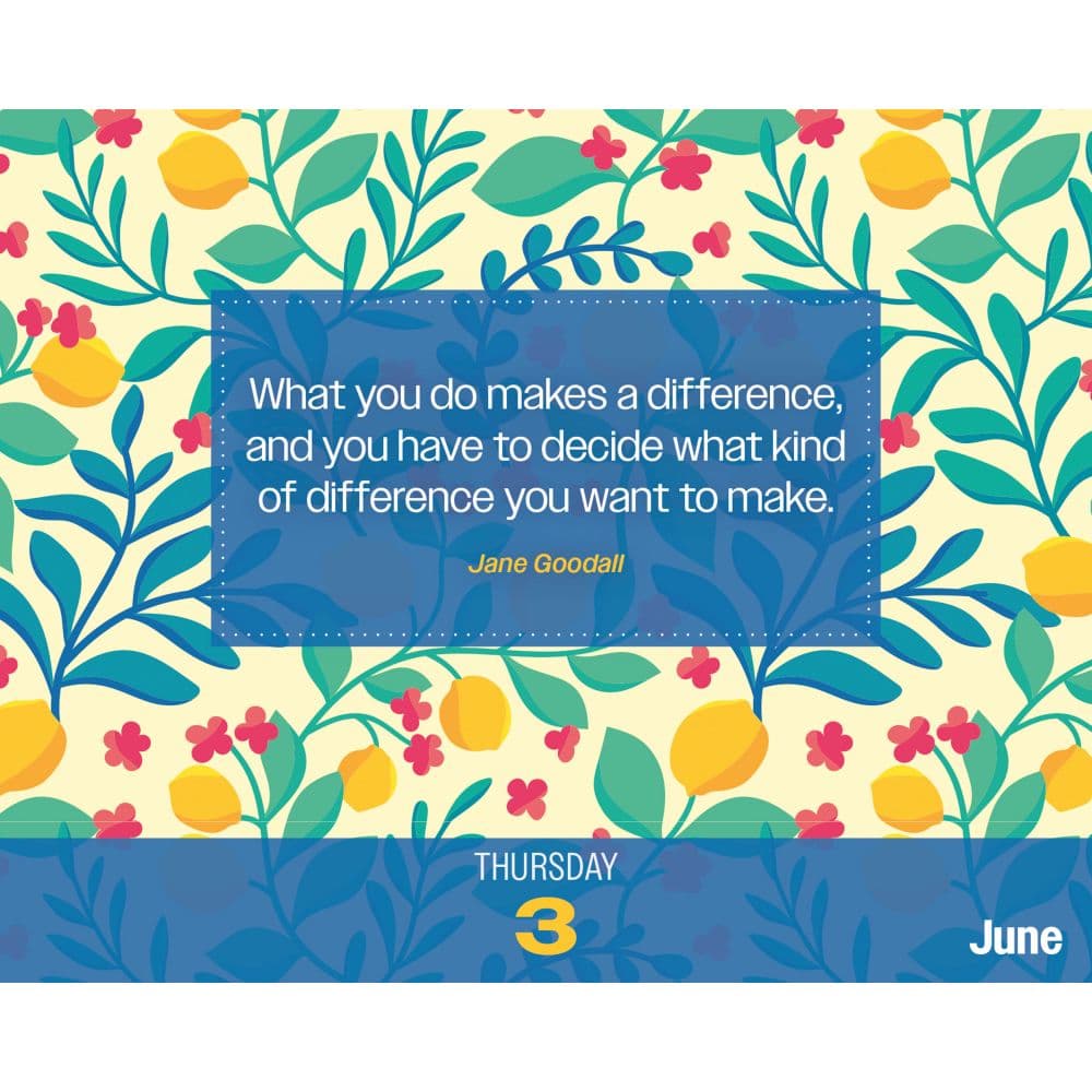 Positivity Vibes Only 2027 Desk Calendar Third Alternate Image