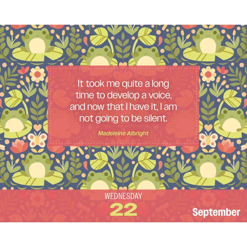 Positivity Vibes Only 2027 Desk Calendar Fourth Alternate Image