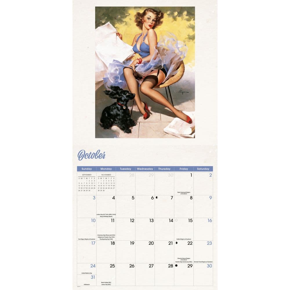 Pin-up girls Elvgren 2027 Wall Calendar Fourth Alternate Image
