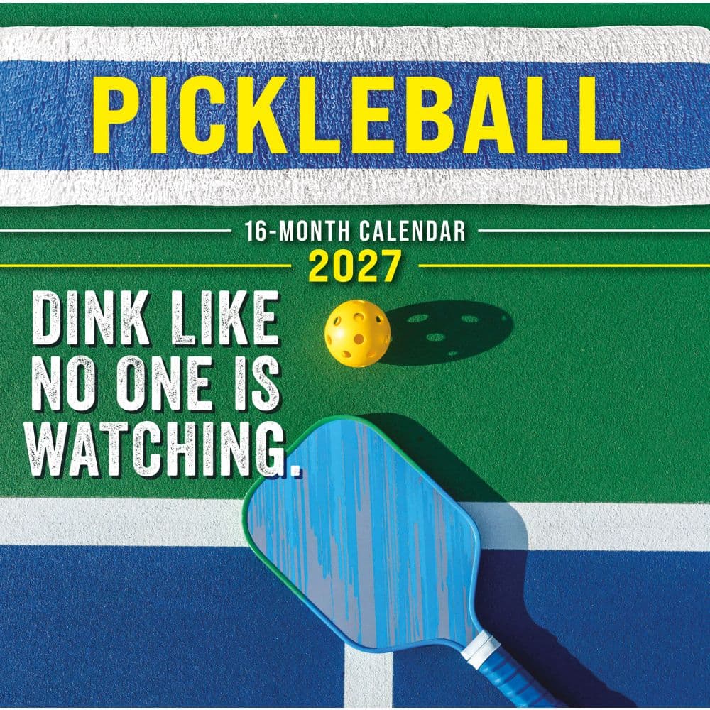 Pickleball 2027 Wall Calendar Main Product Image