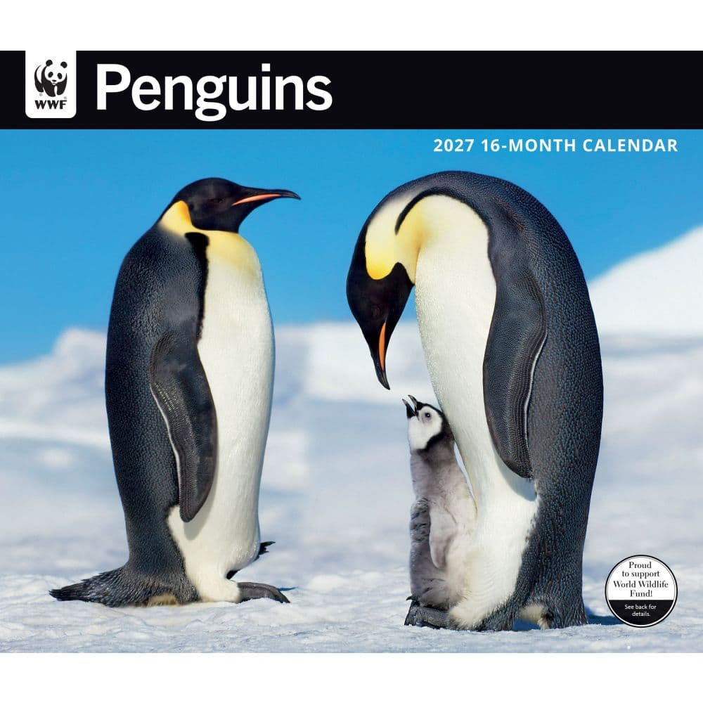 WWF Penguins 2027 Wall Calendar Main Product Image