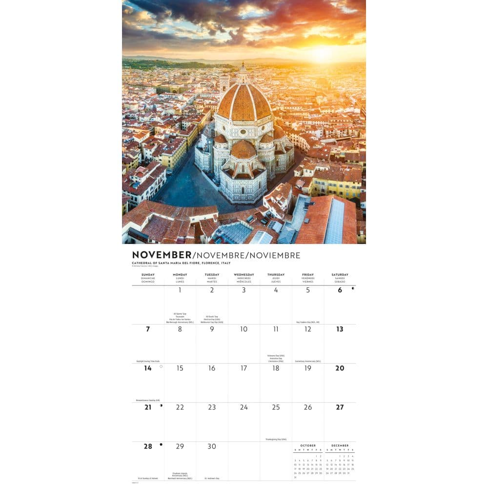 Passports to the World 2027 Wall Calendar Fourth Alternate Image