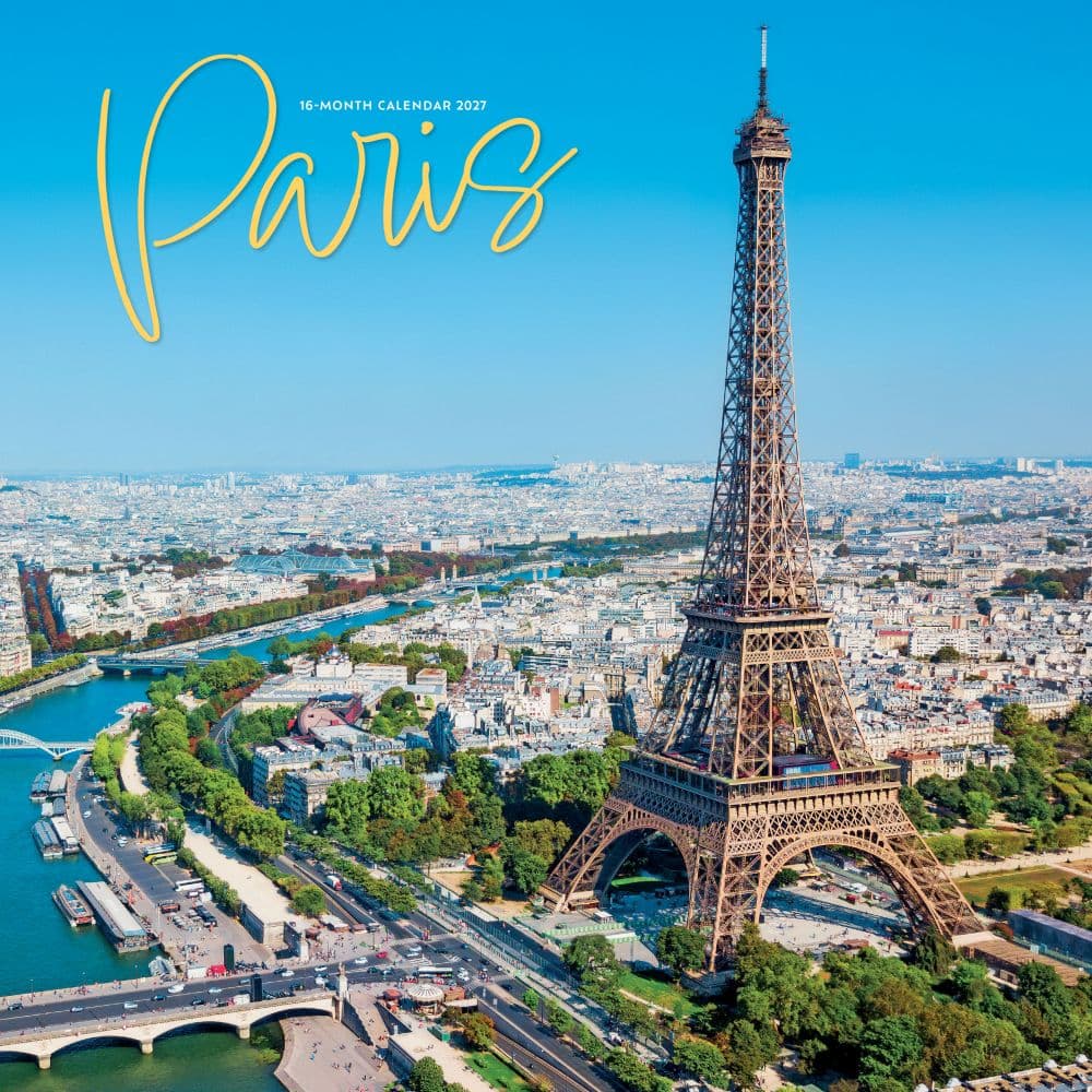 Paris 2027 Wall Calendar Main Product Image