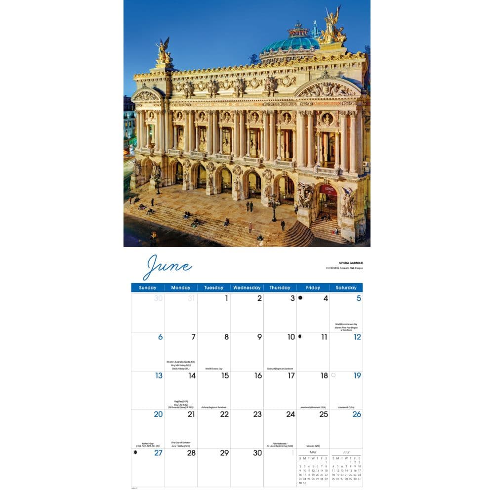Paris 2027 Wall Calendar Third Alternate Image