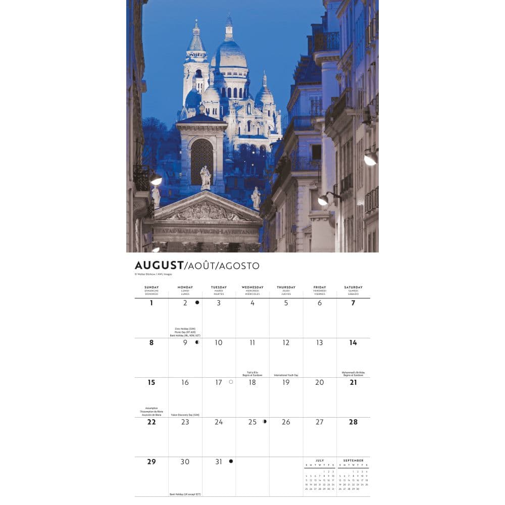 Paris Lux 2027 Mini Wall Calendar Third Alternate Image