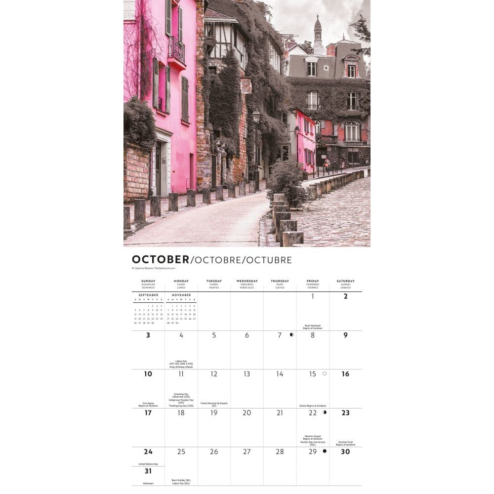Paris Lux 2027 Mini Wall Calendar Fourth Alternate Image