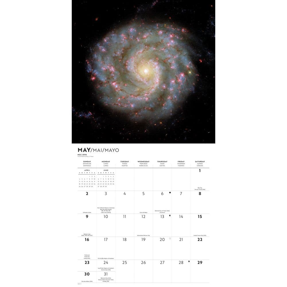 SpaceWall 2027 Wall Calendar Third Alternate Image