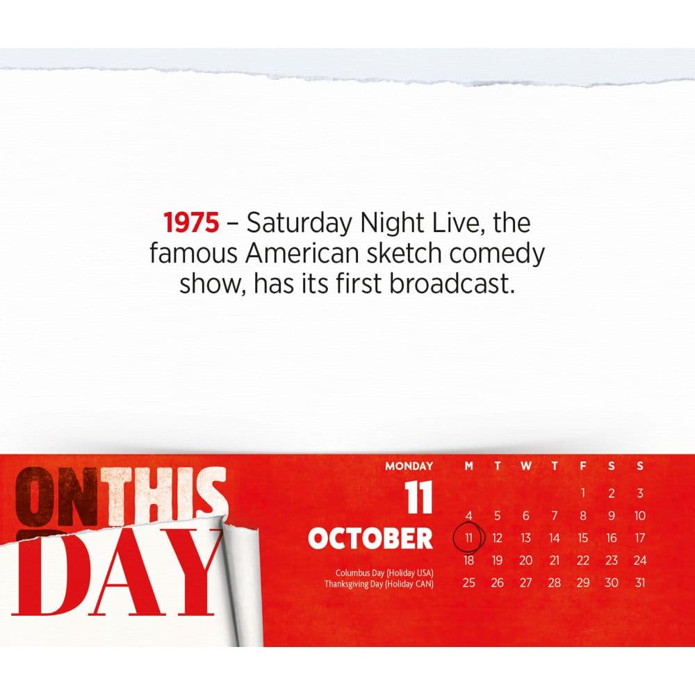 On This Day 2027 Desk Calendar Fourth Alternate Image