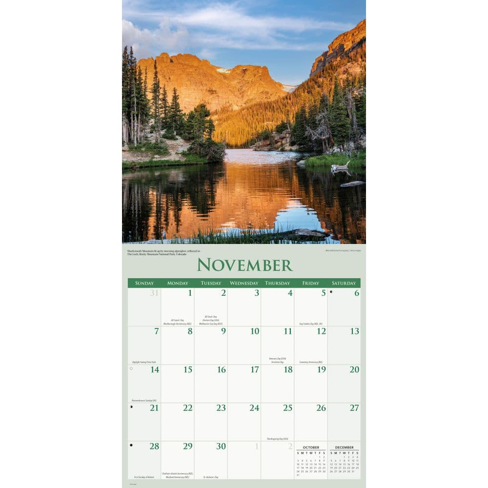 National Parks 2027 Wall Calendar Fourth Alternate Image