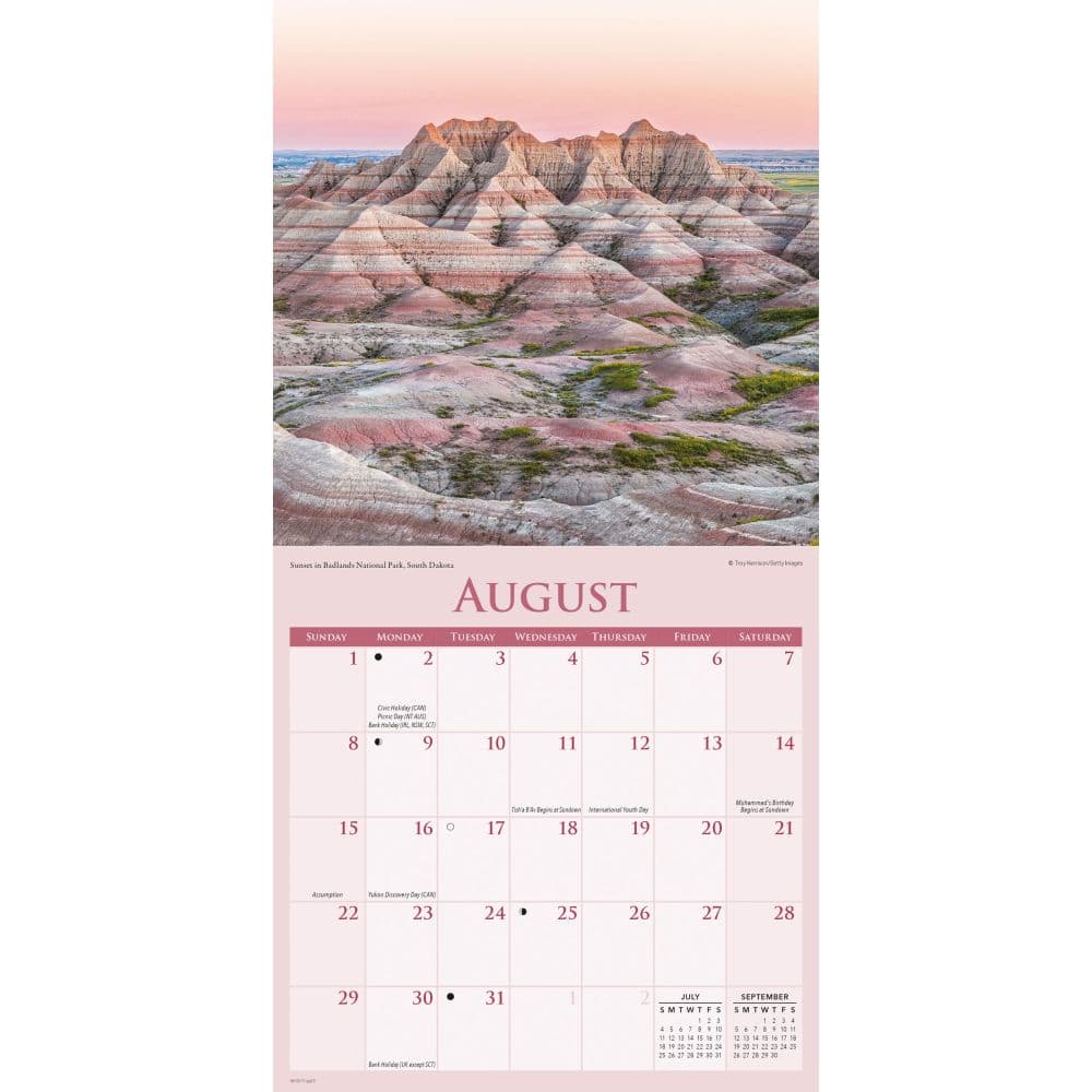 National Parks 2027 Mini Wall Calendar Third Alternate Image