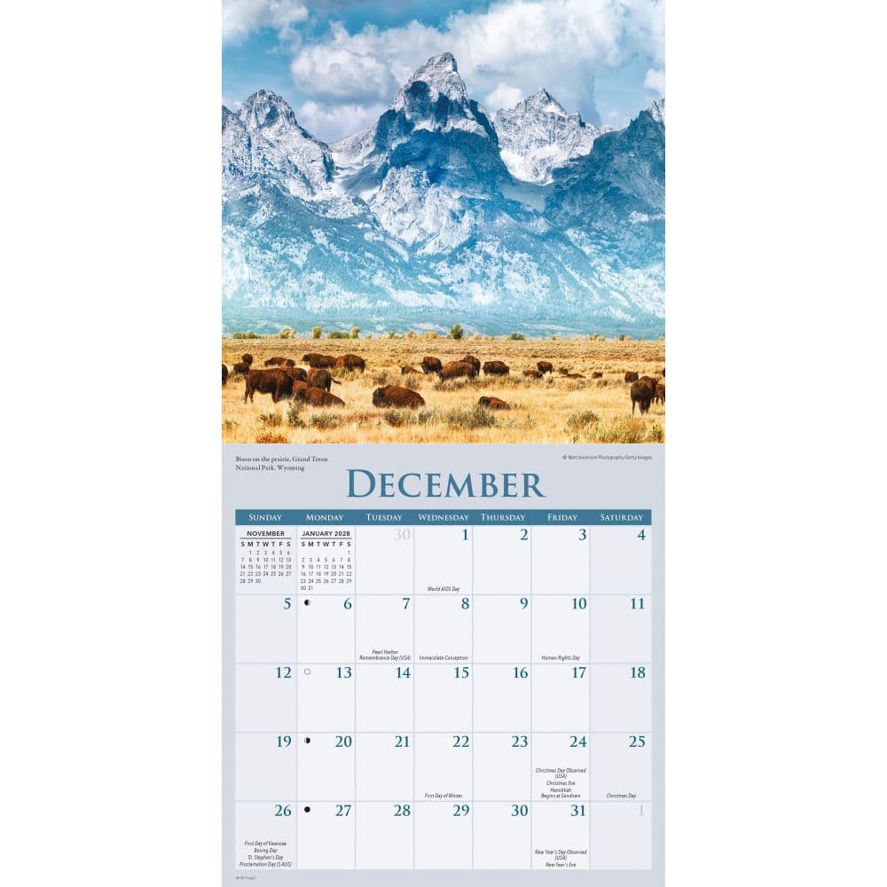National Parks 2027 Mini Wall Calendar Fourth Alternate Image