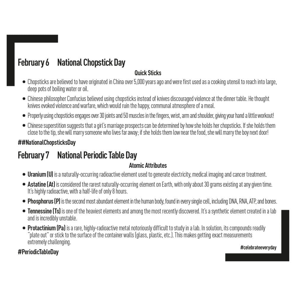 National Day 2027 Desk Calendar Third Alternate Image