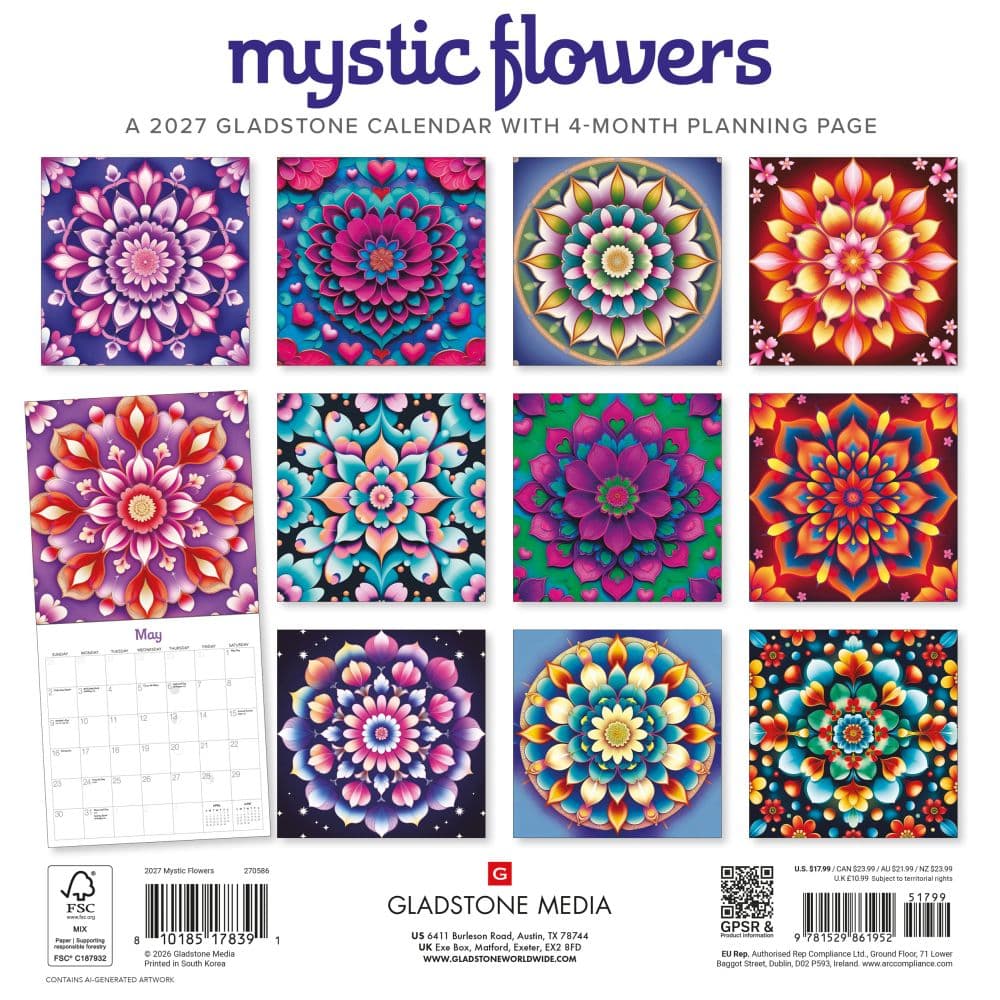 Mystic Flowers 2027 Wall Calendar First Alternate Image
