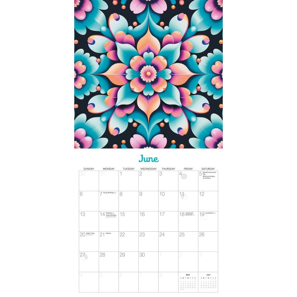 Mystic Flowers 2027 Wall Calendar Third Alternate Image