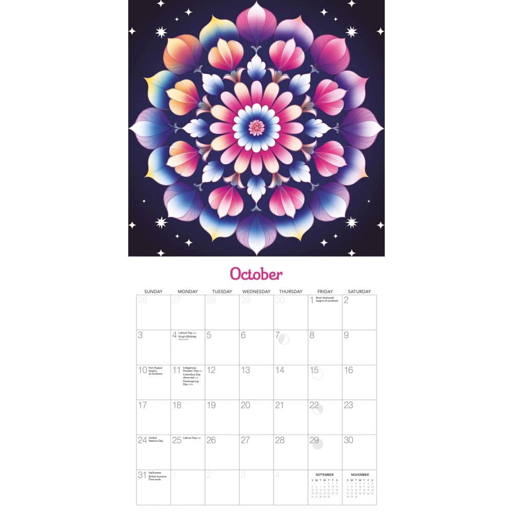 Mystic Flowers 2027 Wall Calendar Fourth Alternate Image