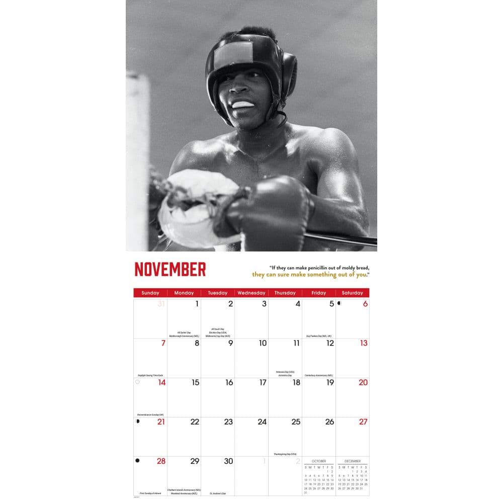 Muhammad Ali 2027 Wall Calendar Fourth Alternate Image