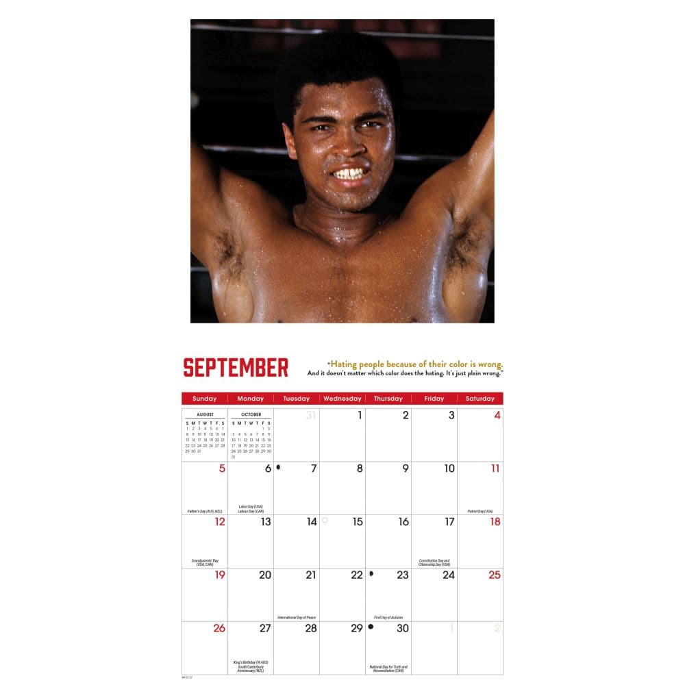 Muhammad Ali 2027 Mini Wall Calendar Third Alternate Image