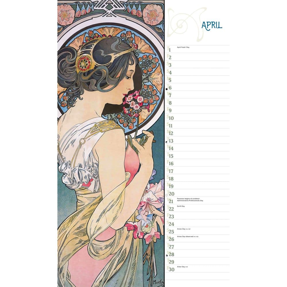 Mucha 2027 Vertical Wall Calendar Second Alternate Image