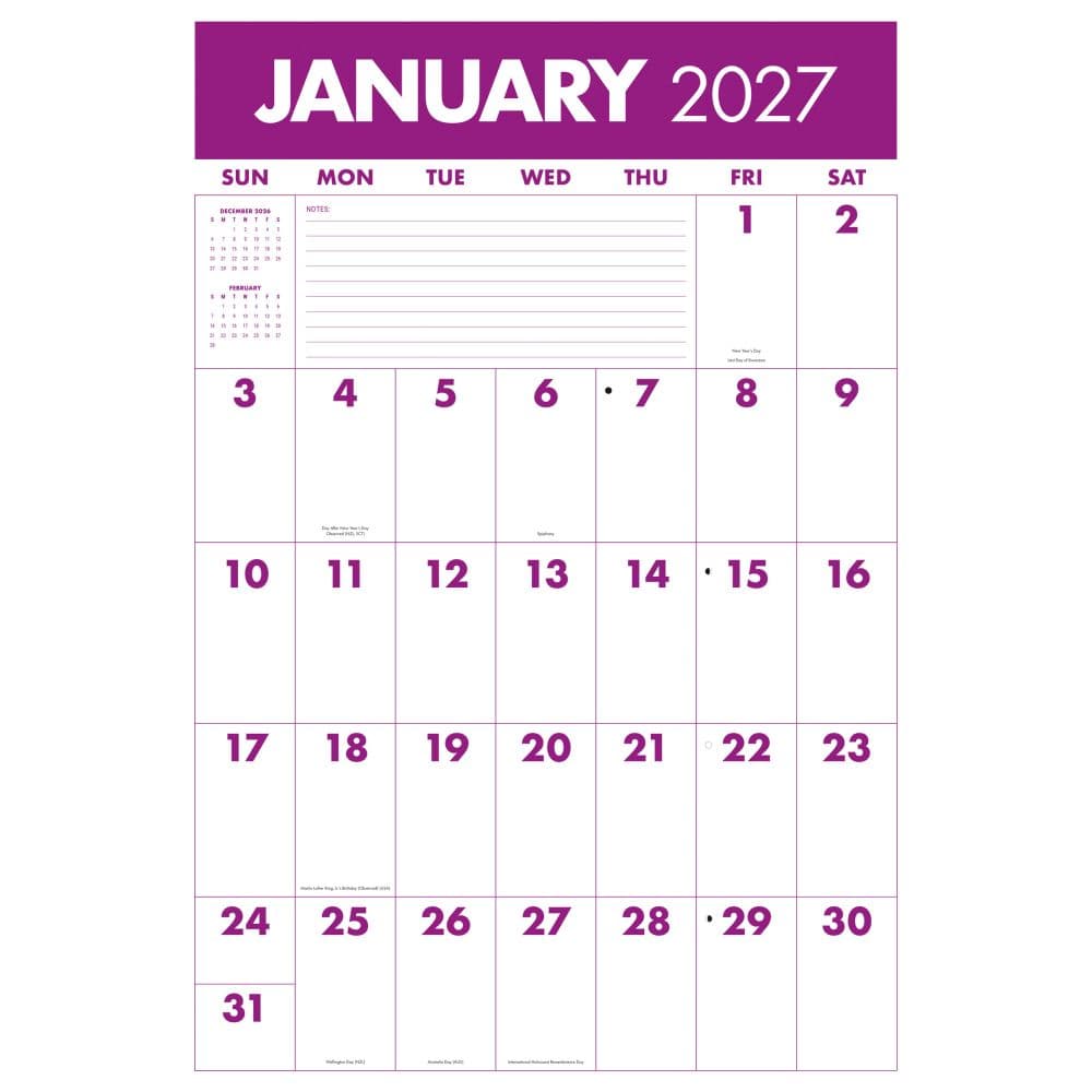 Monster Grid 2027 Wall Calendar Second Alternate Image