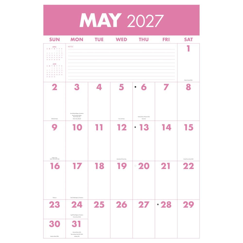 Monster Grid 2027 Wall Calendar Third Alternate Image