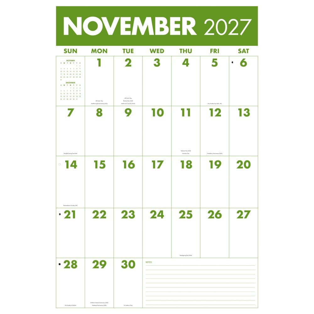 Monster Grid 2027 Wall Calendar Fourth Alternate Image