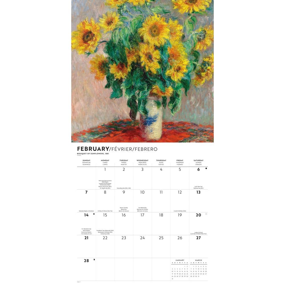 Monet 2027 Wall Calendar Second Alternate Image