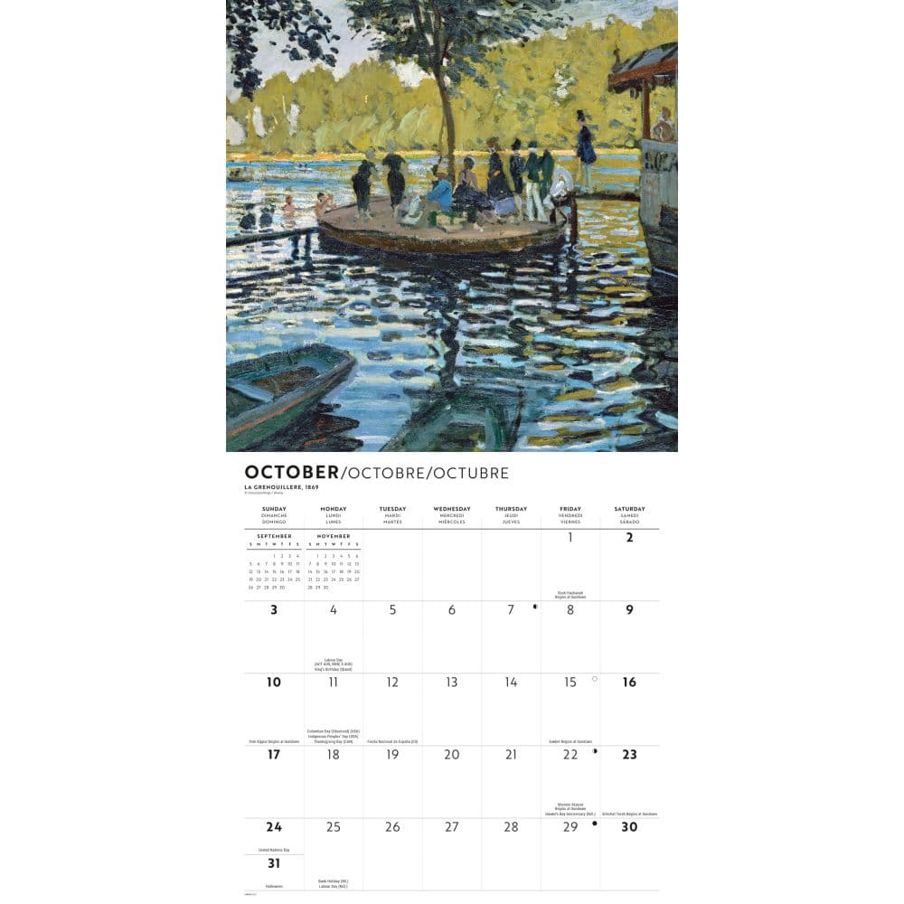 Monet 2027 Wall Calendar Fourth Alternate Image