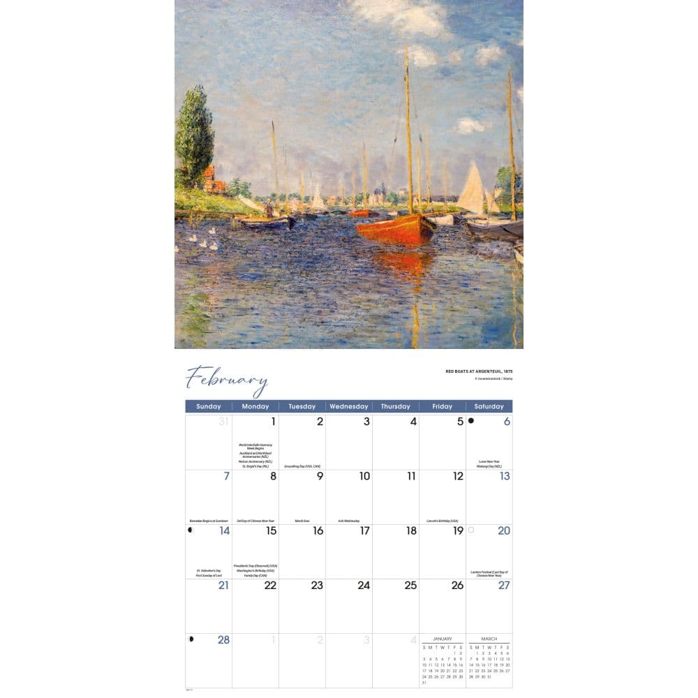 Monet 2027 Wall Calendar Second Alternate Image