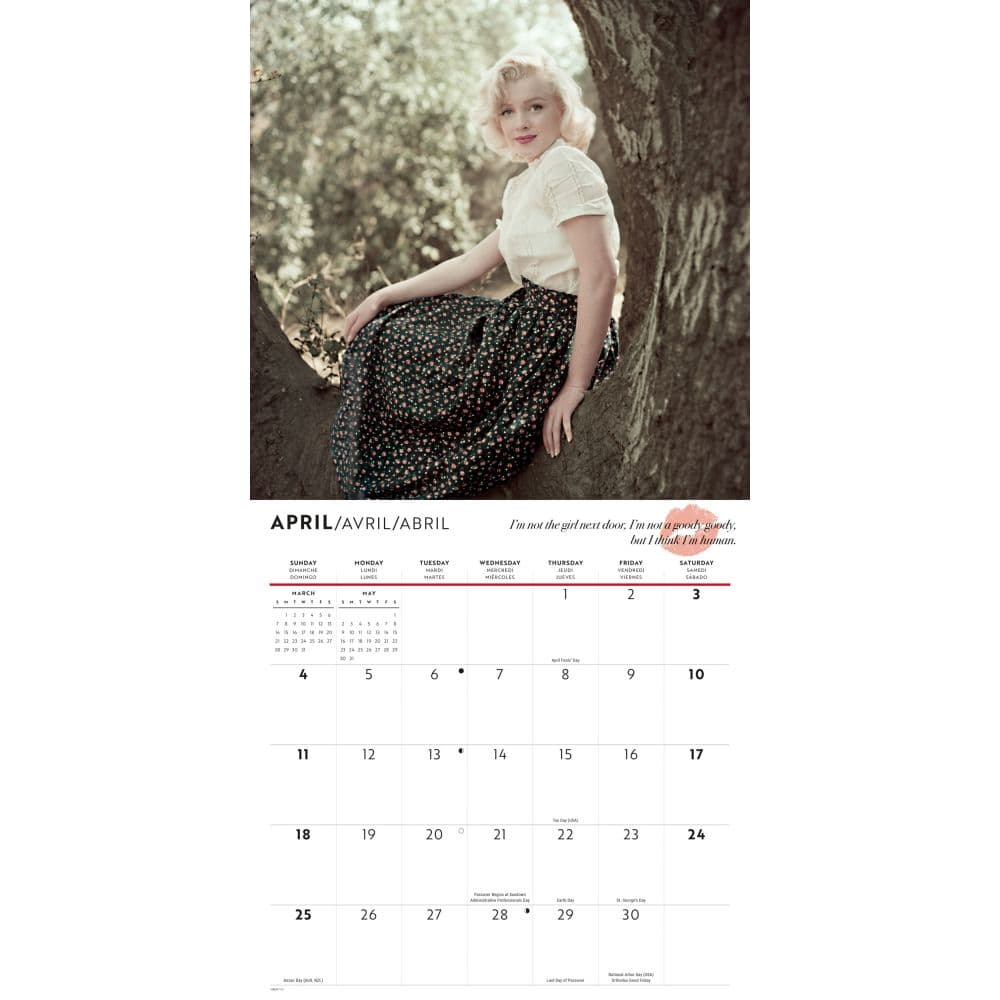 Marilyn Monroe 2027 Wall Calendar Second Alternate Image