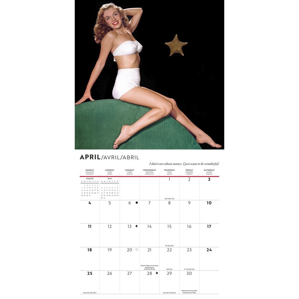 Marilyn Monroe 2027 Mini Wall Calendar Third Alternate Image