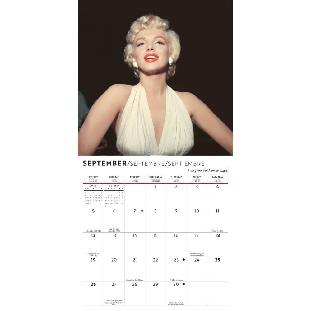 Marilyn Monroe 2027 Mini Wall Calendar Fourth Alternate Image