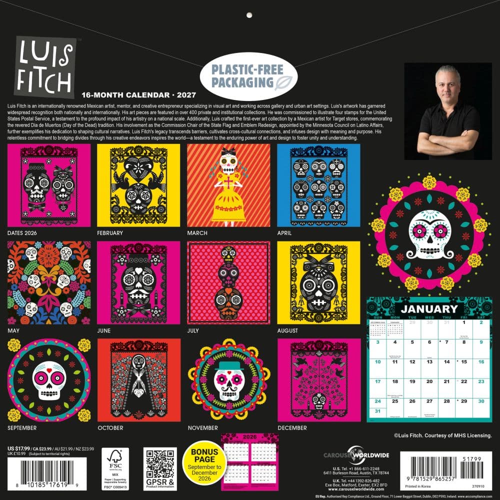 Luis Fitch 2027 Wall Calendar First Alternate Image