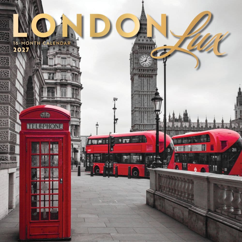 London Lux 2027 Wall Calendar Main Product Image