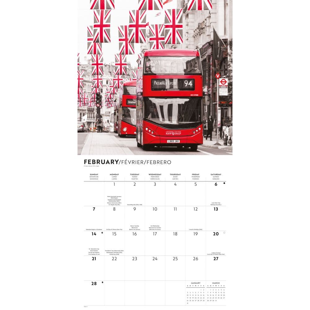 London Lux 2027 Wall Calendar Second Alternate Image