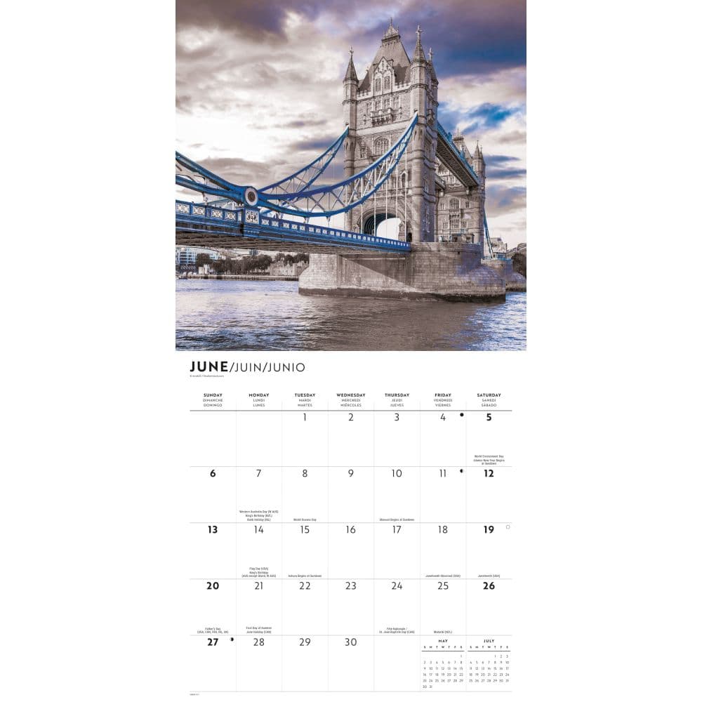 London Lux 2027 Wall Calendar Third Alternate Image