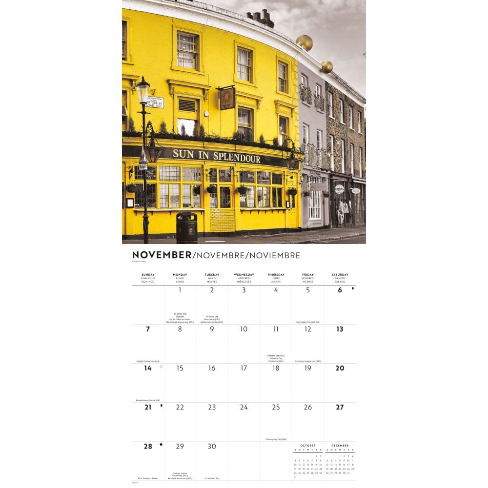 London Lux 2027 Wall Calendar Fourth Alternate Image