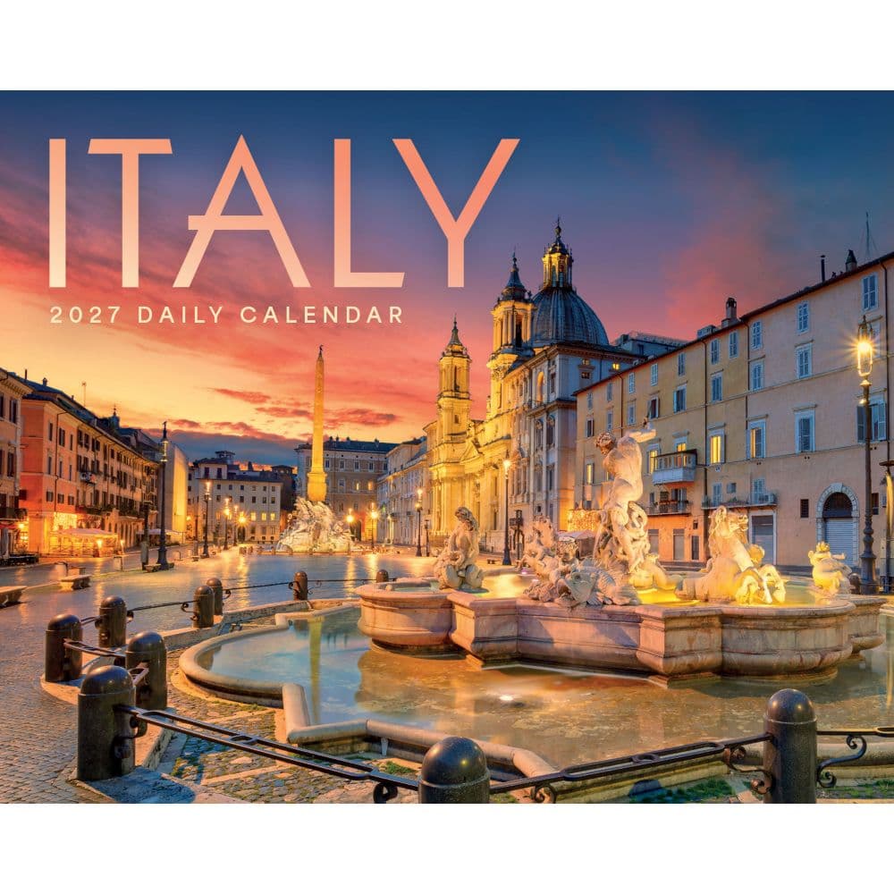 Italy 2027 Desk Calendar Main Product Image