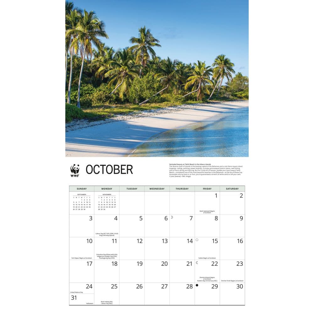 WWF Islands 2027 Wall Calendar Fourth Alternate Image