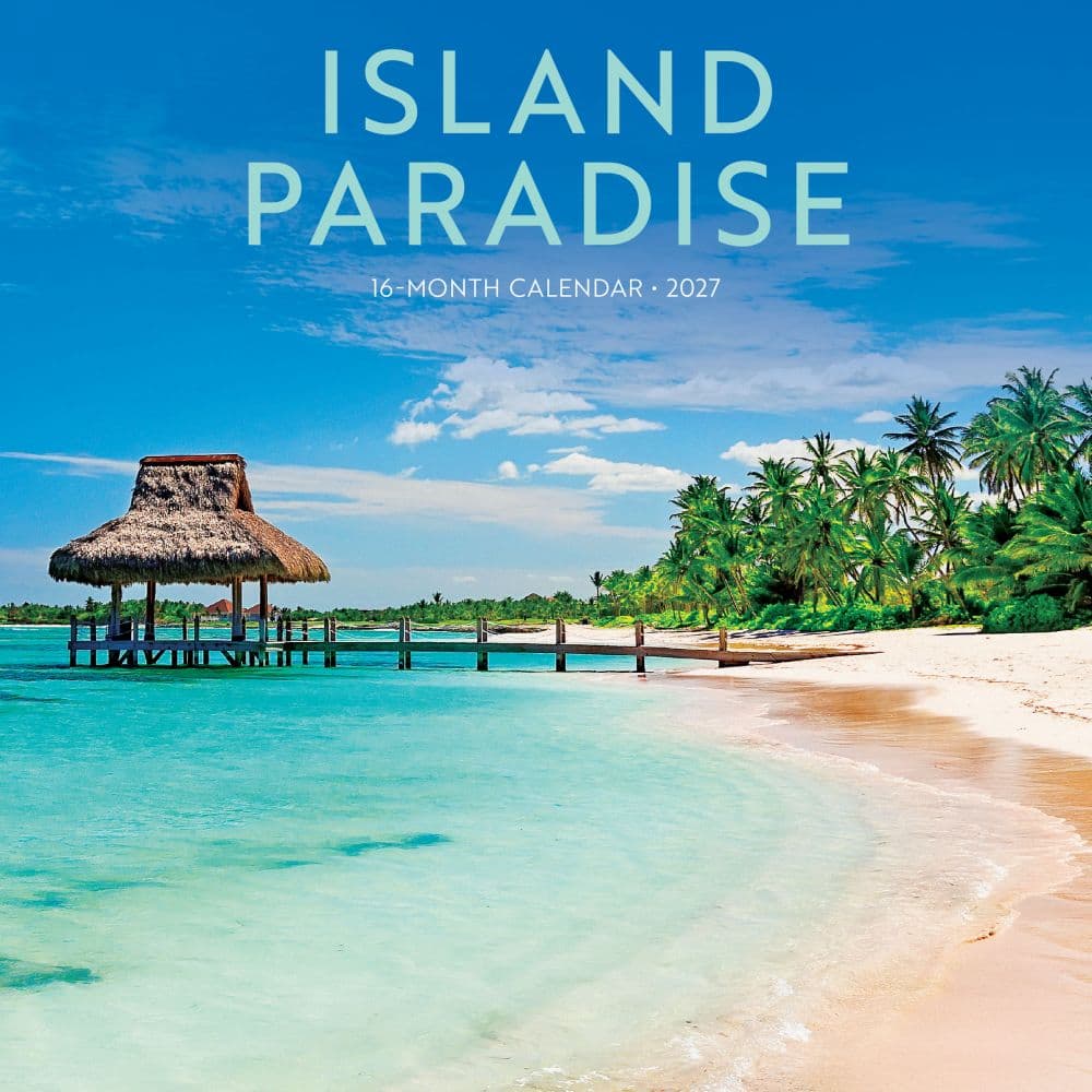 Island Paradise 2027 Mini Wall Calendar Main Product Image