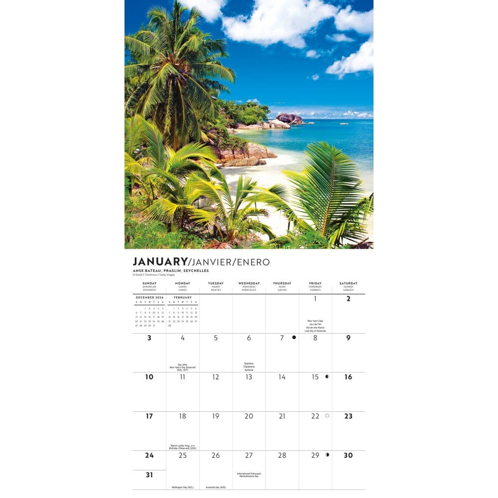 Island Paradise 2027 Mini Wall Calendar Second Alternate Image